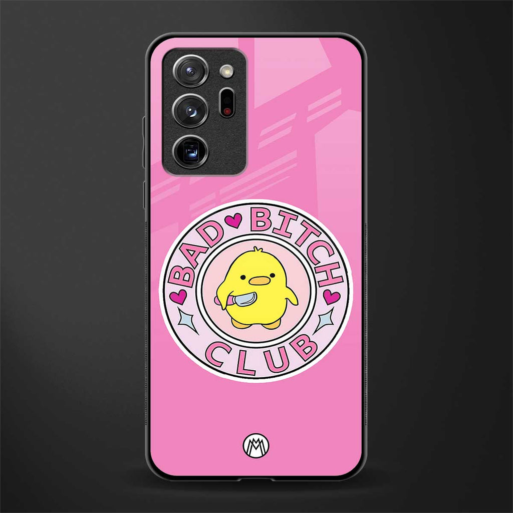 bad bitch club glass case for samsung galaxy note 20 ultra 5g image