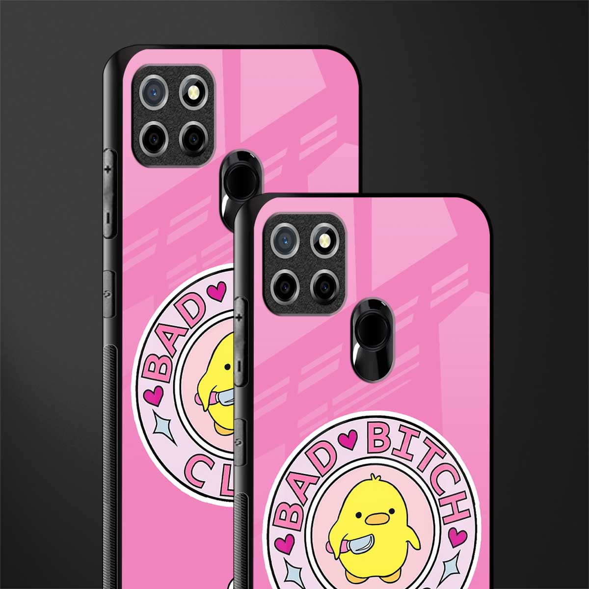 bad bitch club glass case for realme narzo 30a image-2
