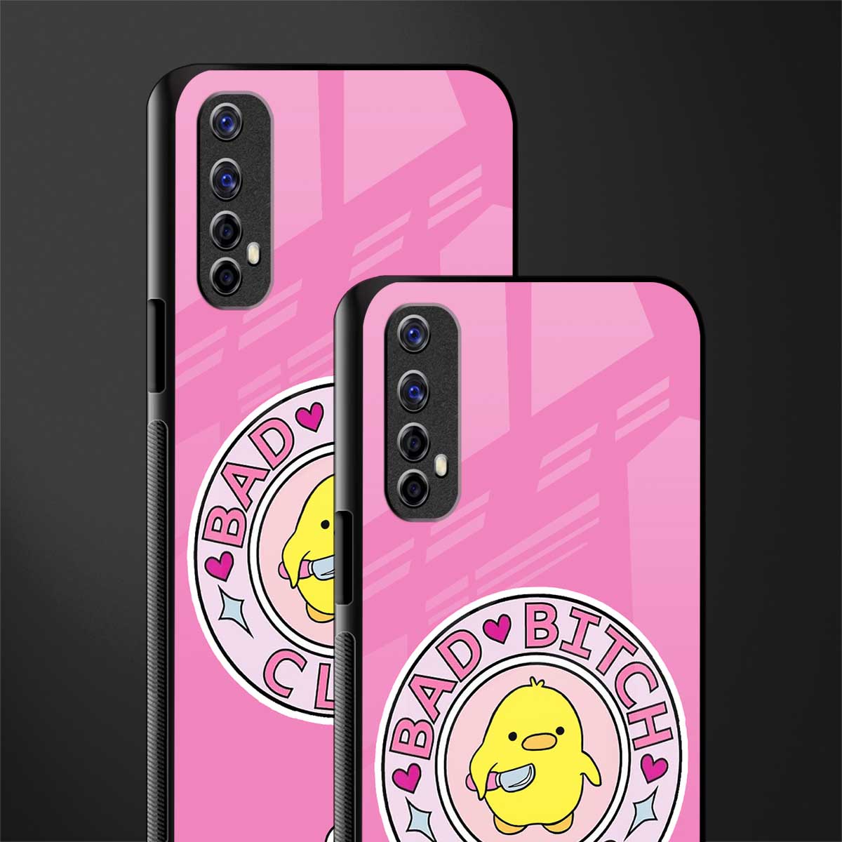 bad bitch club glass case for realme 7 image-2
