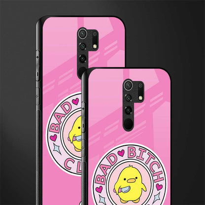 bad bitch club glass case for poco m2 reloaded image-2