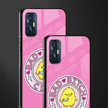 bad bitch club glass case for vivo v17 image-2