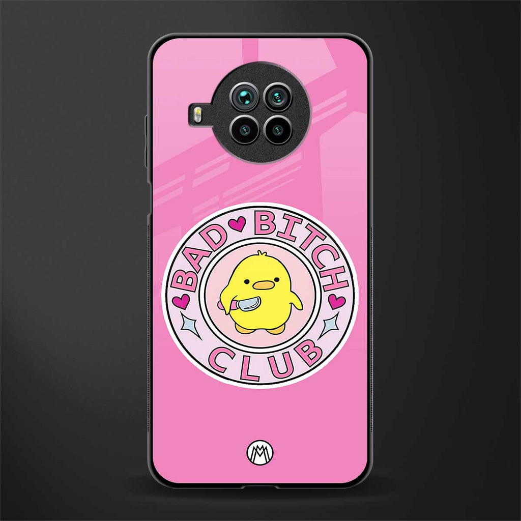 bad bitch club glass case for mi 10i image