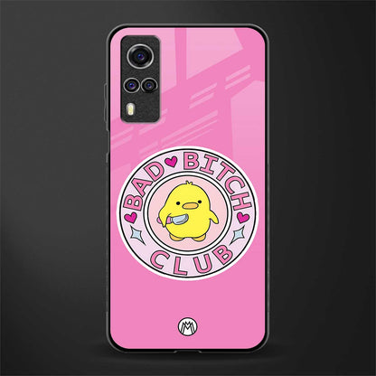bad bitch club glass case for vivo y51 image