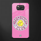 bad bitch club glass case for poco x3 pro image