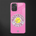 bad bitch club glass case for redmi note 10 image