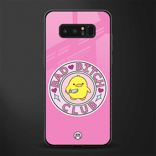 bad bitch club glass case for samsung galaxy note 8 image