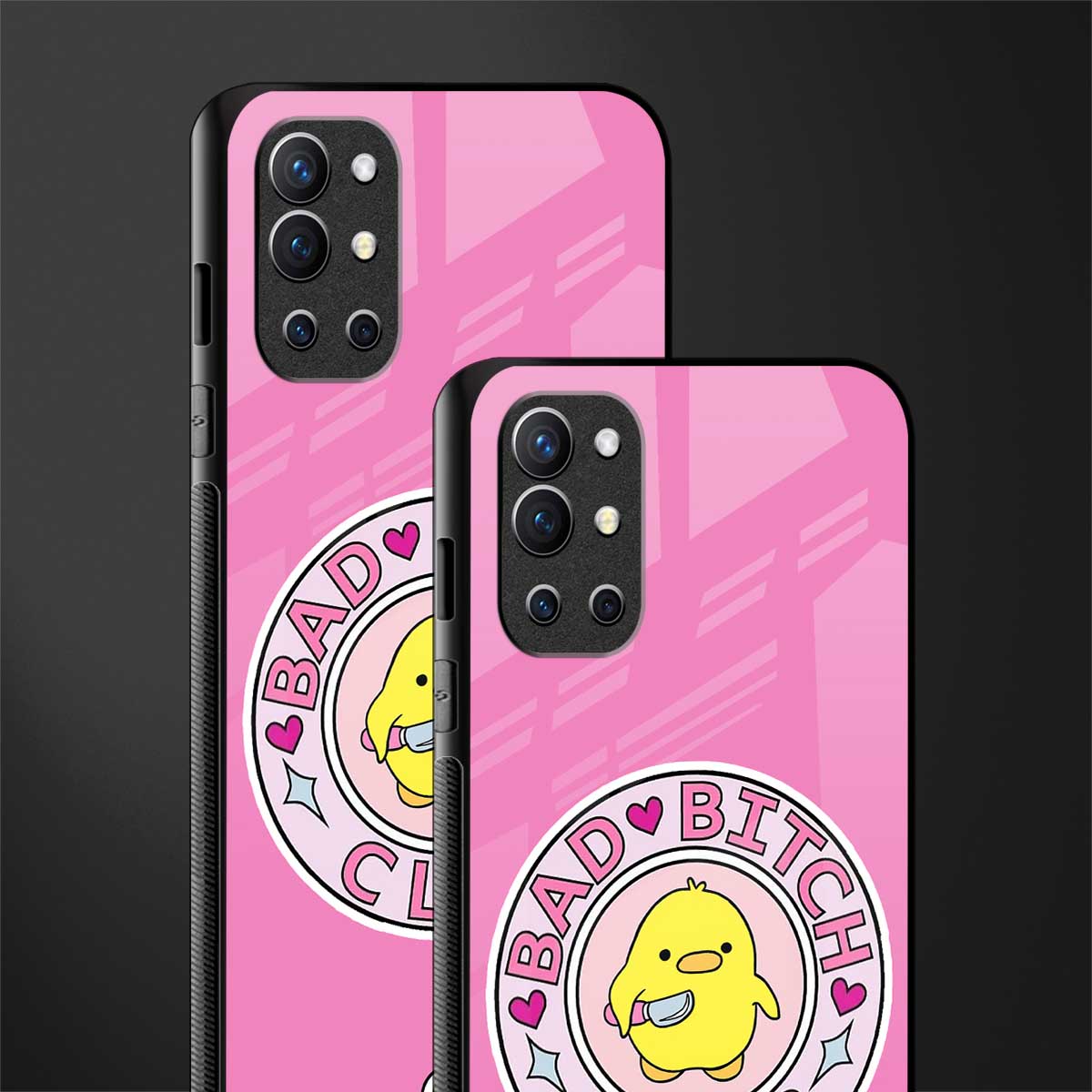 bad bitch club glass case for oneplus 9r image-2