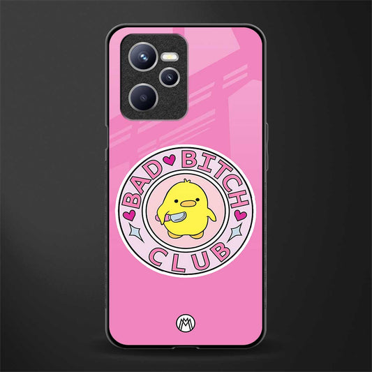 bad bitch club glass case for realme c35 image