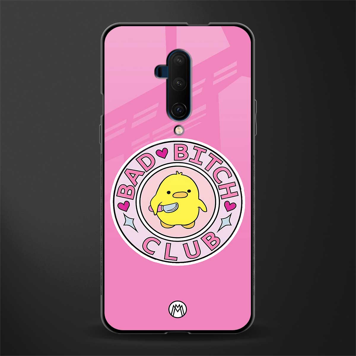 bad bitch club glass case for oneplus 7t pro image