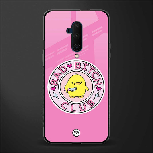 bad bitch club glass case for oneplus 7t pro image