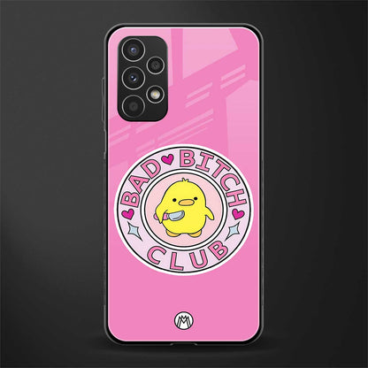 bad bitch club back phone cover | glass case for samsung galaxy a13 4g