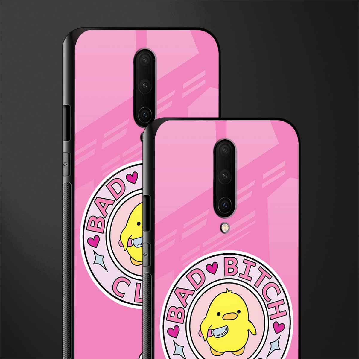 bad bitch club glass case for oneplus 7 pro image-2