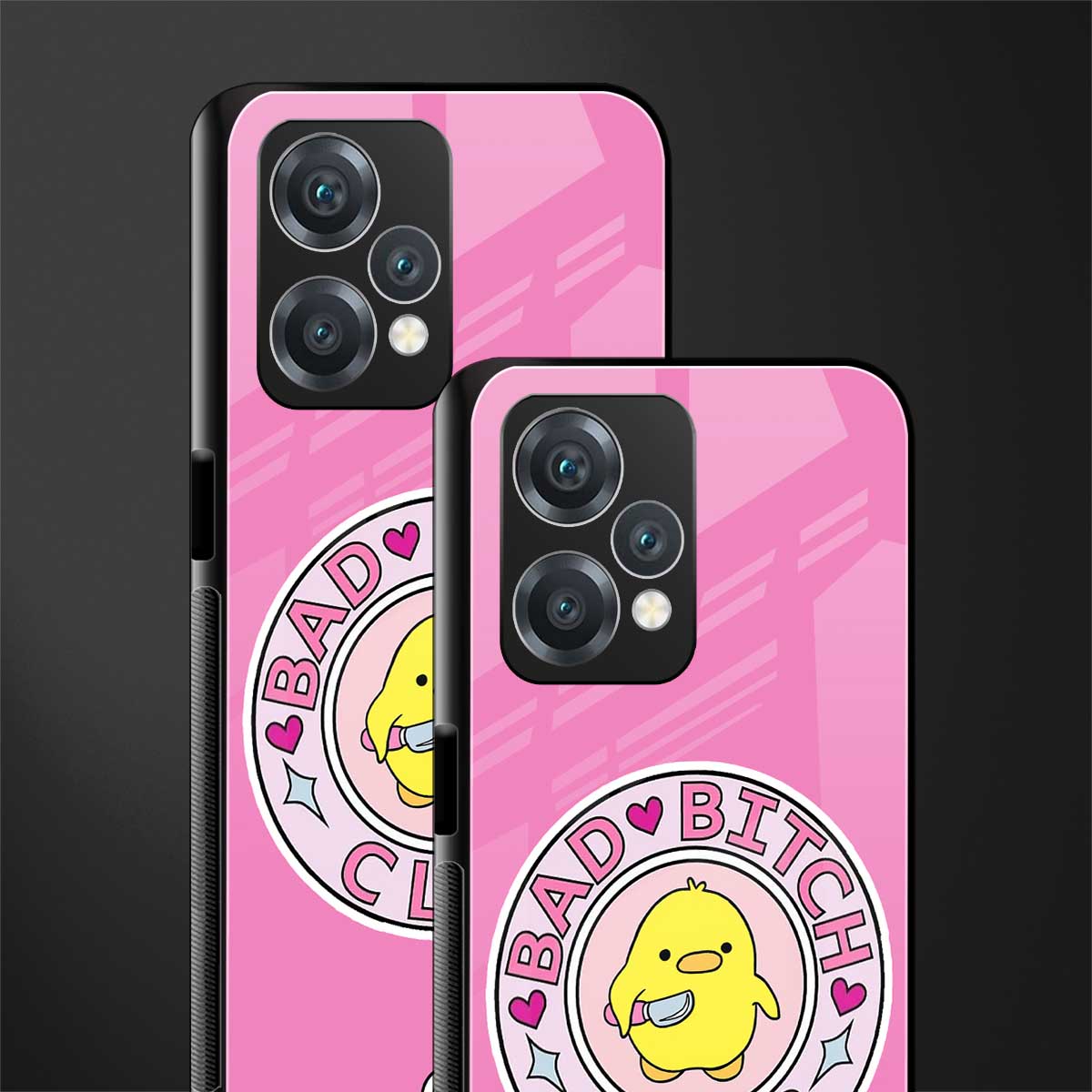bad bitch club back phone cover | glass case for oneplus nord ce 2 lite 5g