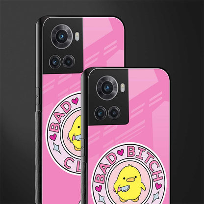 bad bitch club back phone cover | glass case for oneplus 10r 5g