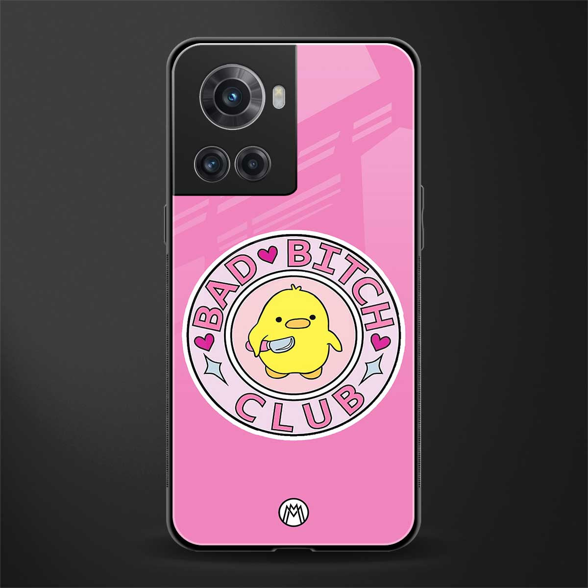 bad bitch club back phone cover | glass case for oneplus 10r 5g
