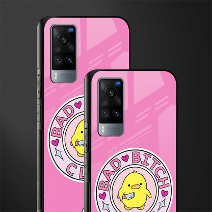 bad bitch club glass case for vivo x60 image-2