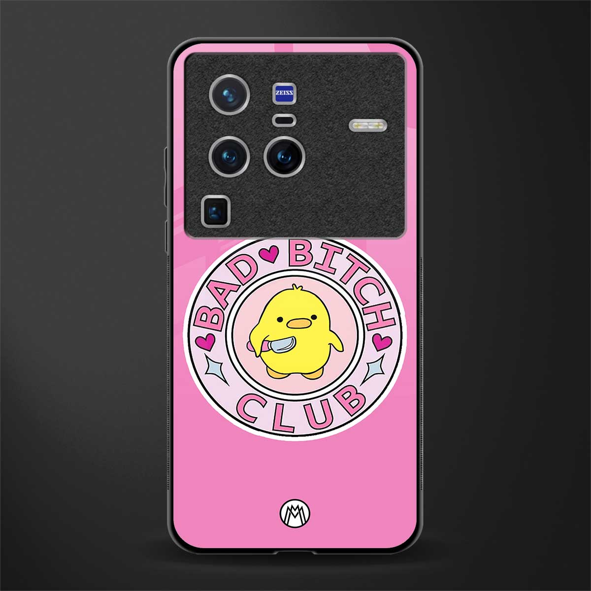bad bitch club glass case for vivo x80 pro 5g image