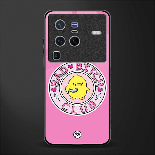 bad bitch club glass case for vivo x80 pro 5g image