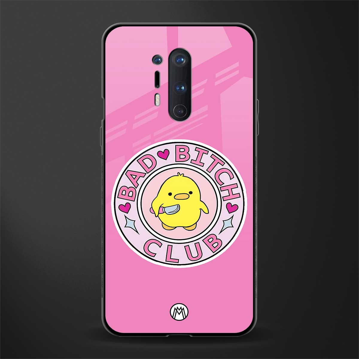 bad bitch club glass case for oneplus 8 pro image