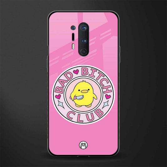 bad bitch club glass case for oneplus 8 pro image