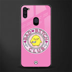 bad bitch club glass case for samsung a11 image