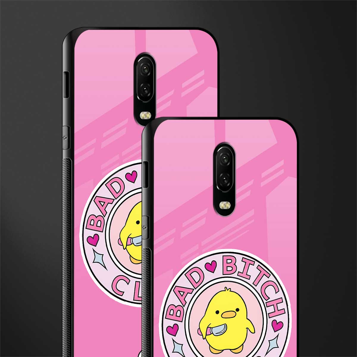 bad bitch club glass case for oneplus 6t image-2