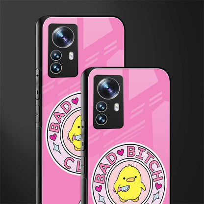 bad bitch club back phone cover | glass case for xiaomi 12 pro