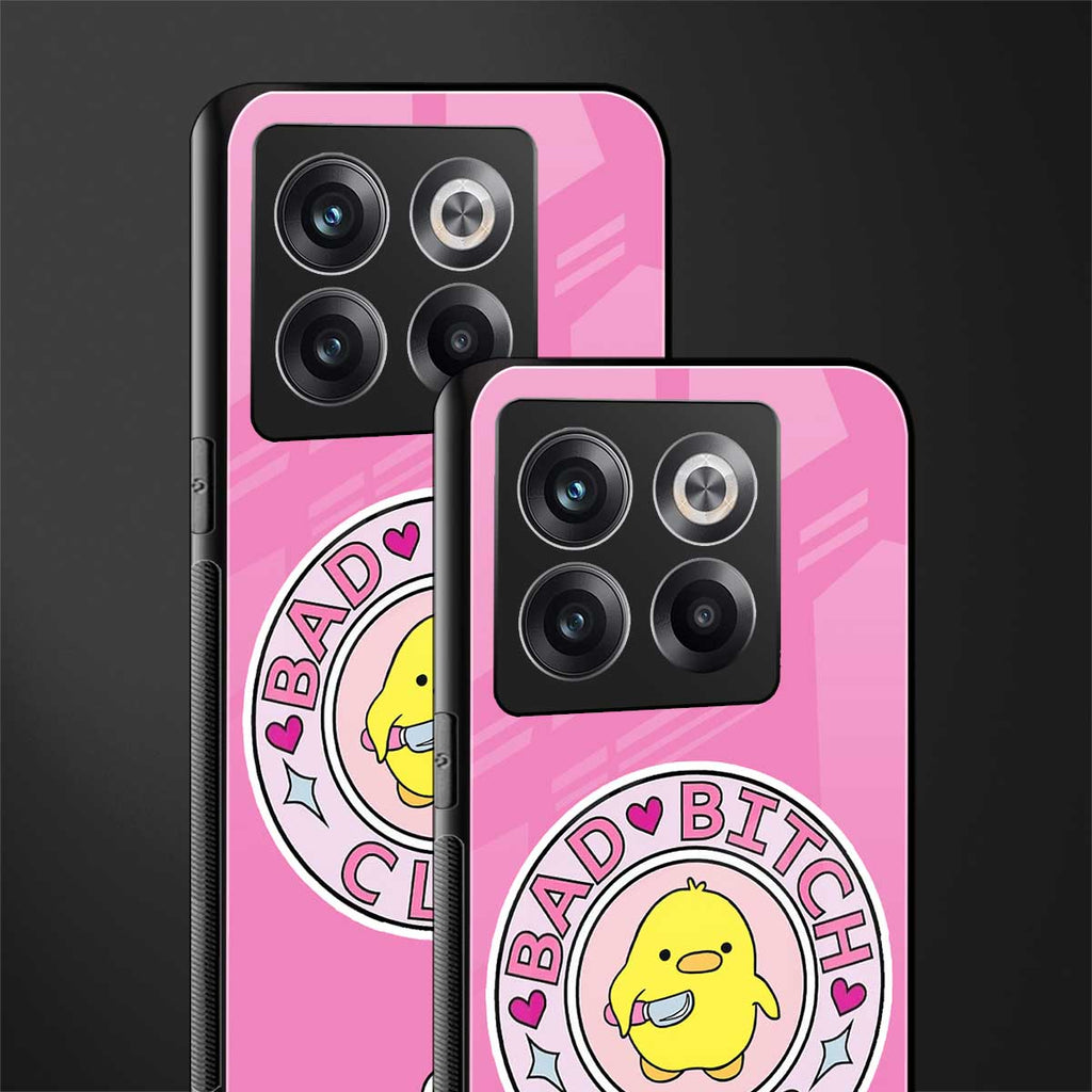 bad bitch club back phone cover | glass case for oneplus 10t