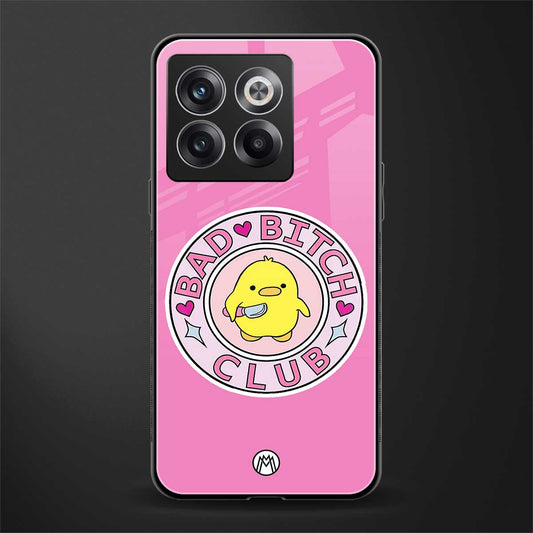 bad bitch club back phone cover | glass case for oneplus 10t