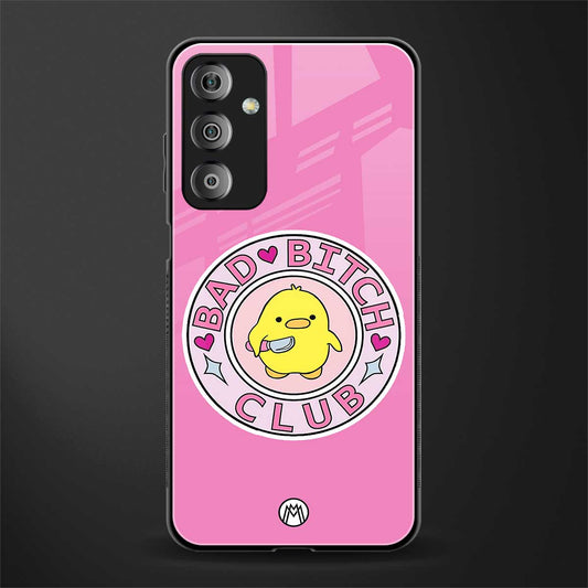 bad bitch club back phone cover | glass case for samsung galaxy f23 5g