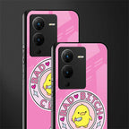 bad bitch club back phone cover | glass case for vivo v25 pro 5g