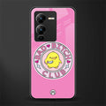 bad bitch club back phone cover | glass case for vivo v25 pro 5g
