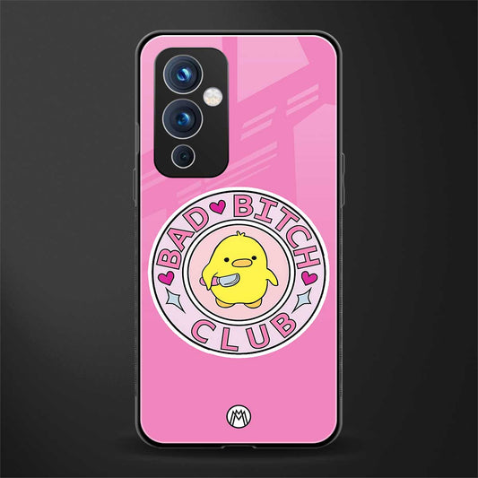 bad bitch club back phone cover | glass case for oneplus 9