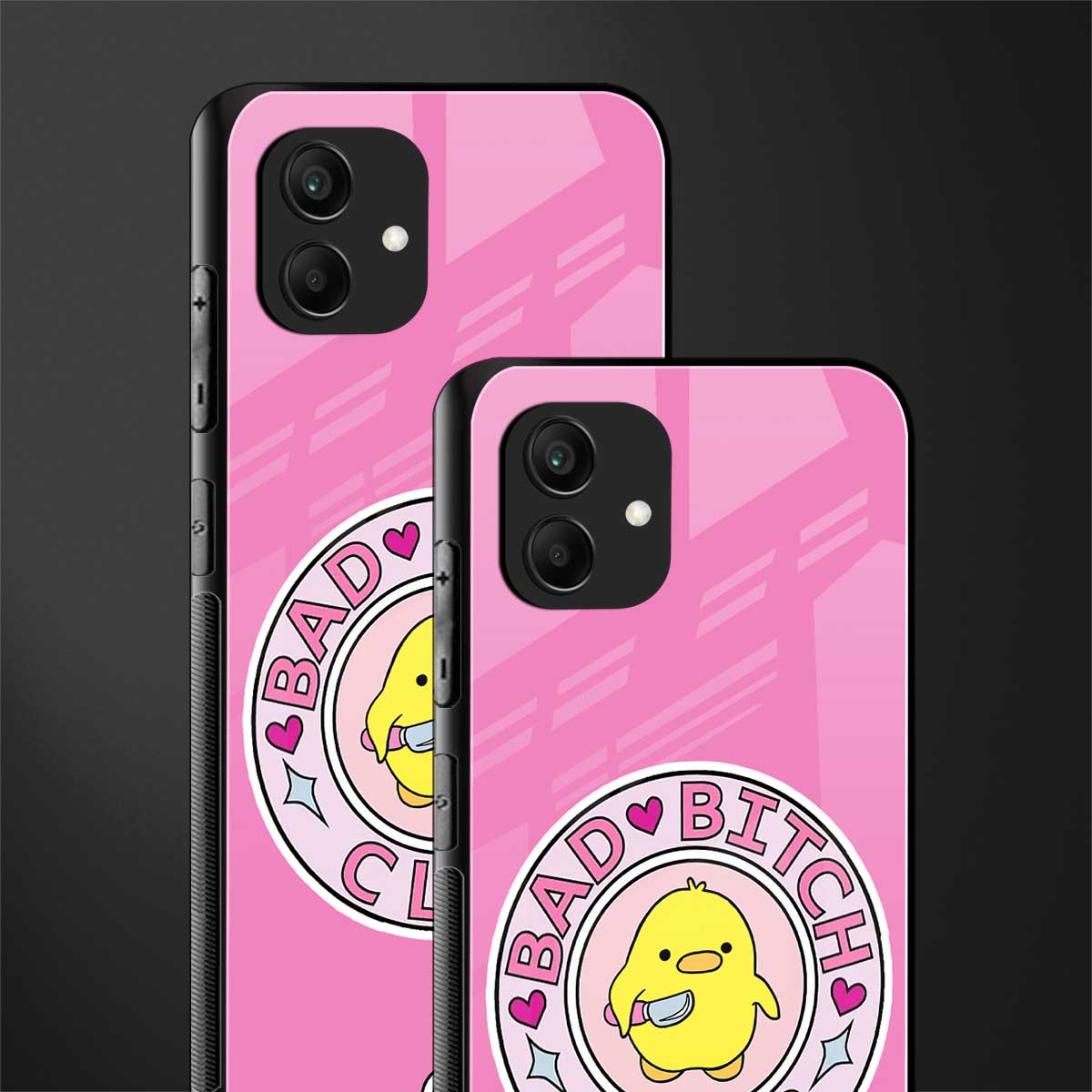 bad bitch club back phone cover | glass case for samsung galaxy a04