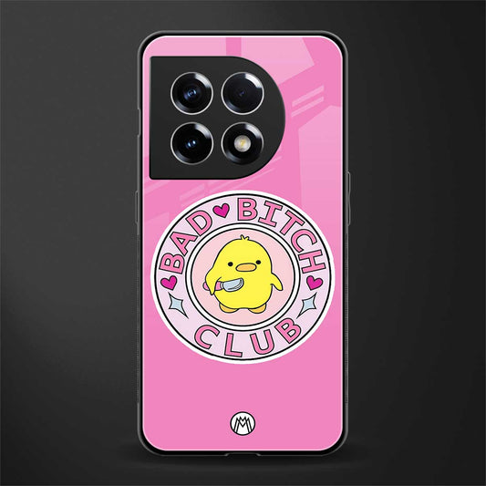 bad bitch club back phone cover | glass case for oneplus 11