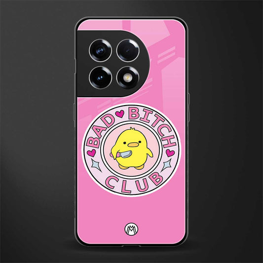 bad bitch club back phone cover | glass case for oneplus 11r