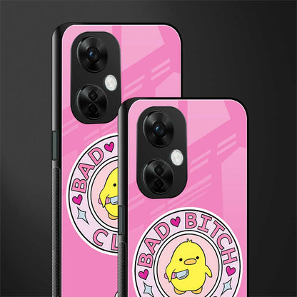 bad bitch club back phone cover | glass case for oneplus nord ce 3 lite