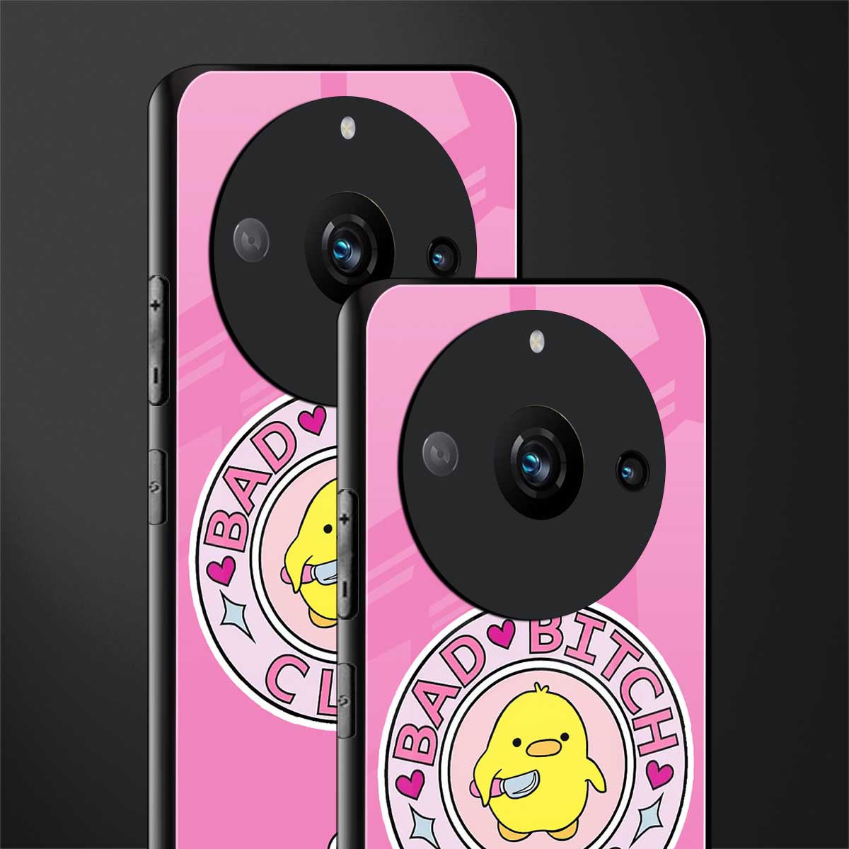bad bitch club back phone cover | glass case for realme 11 pro 5g