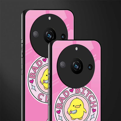 bad bitch club back phone cover | glass case for realme 11 pro 5g