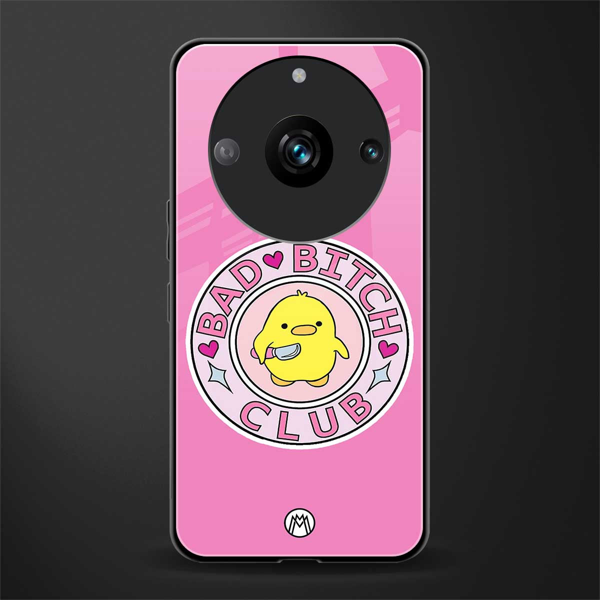 bad bitch club back phone cover | glass case for realme 11 pro 5g