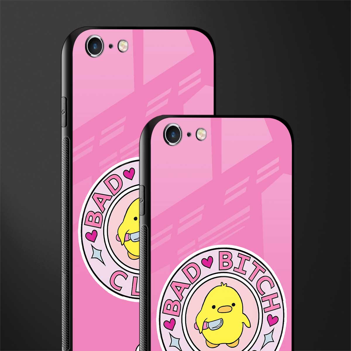 bad bitch club glass case for iphone 6 image-2