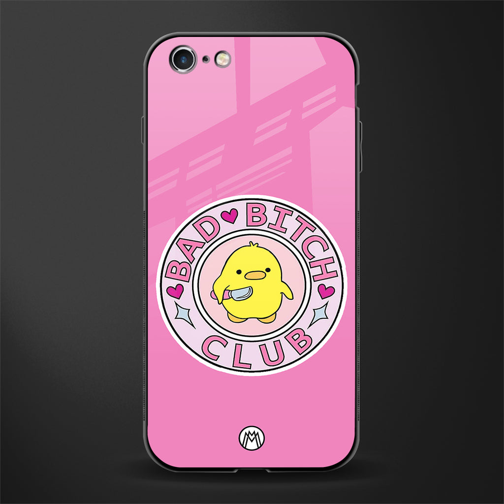 bad bitch club glass case for iphone 6 image