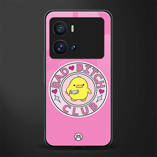 bad bitch club back phone cover | glass case for iQOO 9 Pro