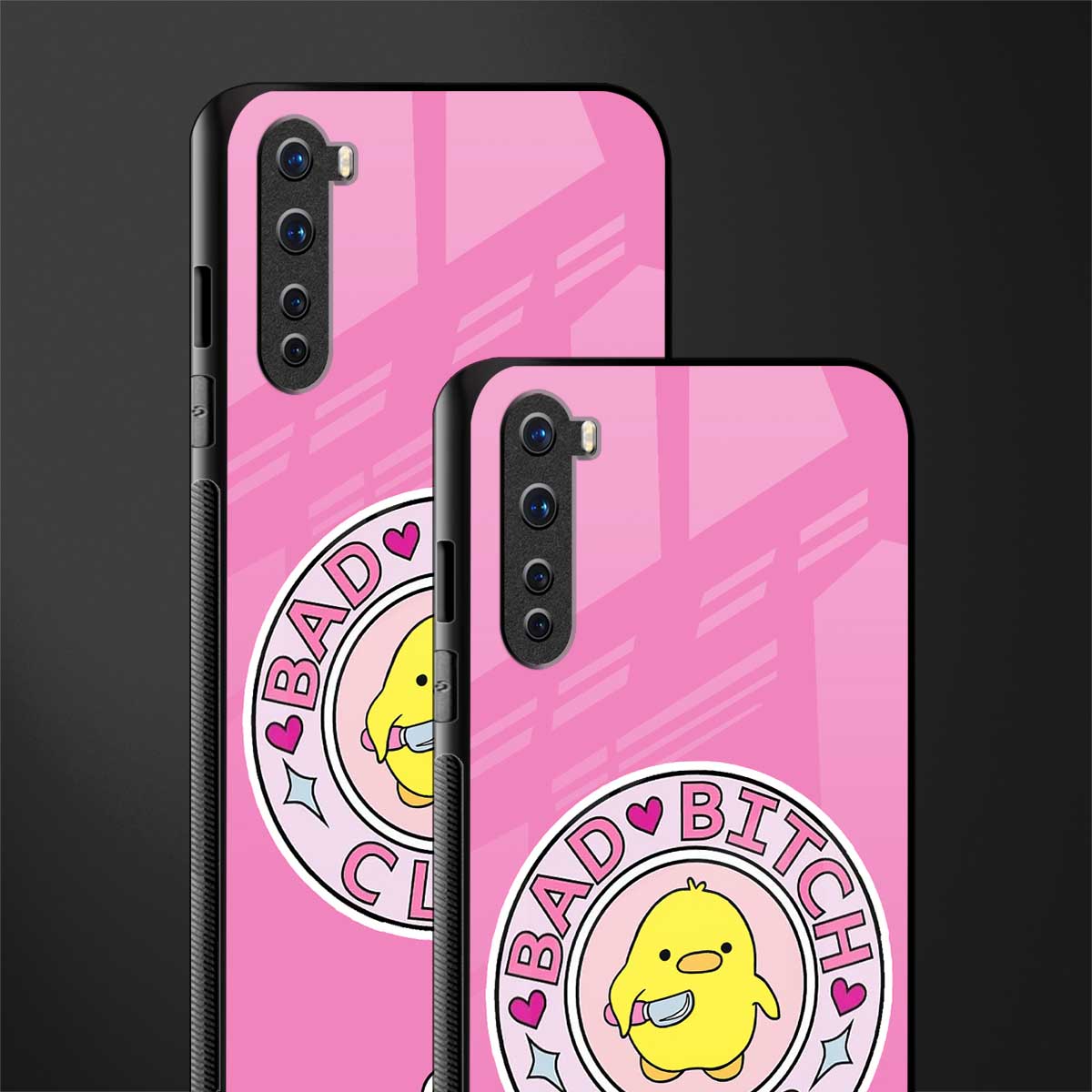 bad bitch club glass case for oneplus nord ac2001 image-2