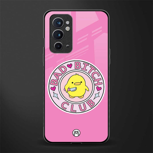 bad bitch club glass case for oneplus 9rt image