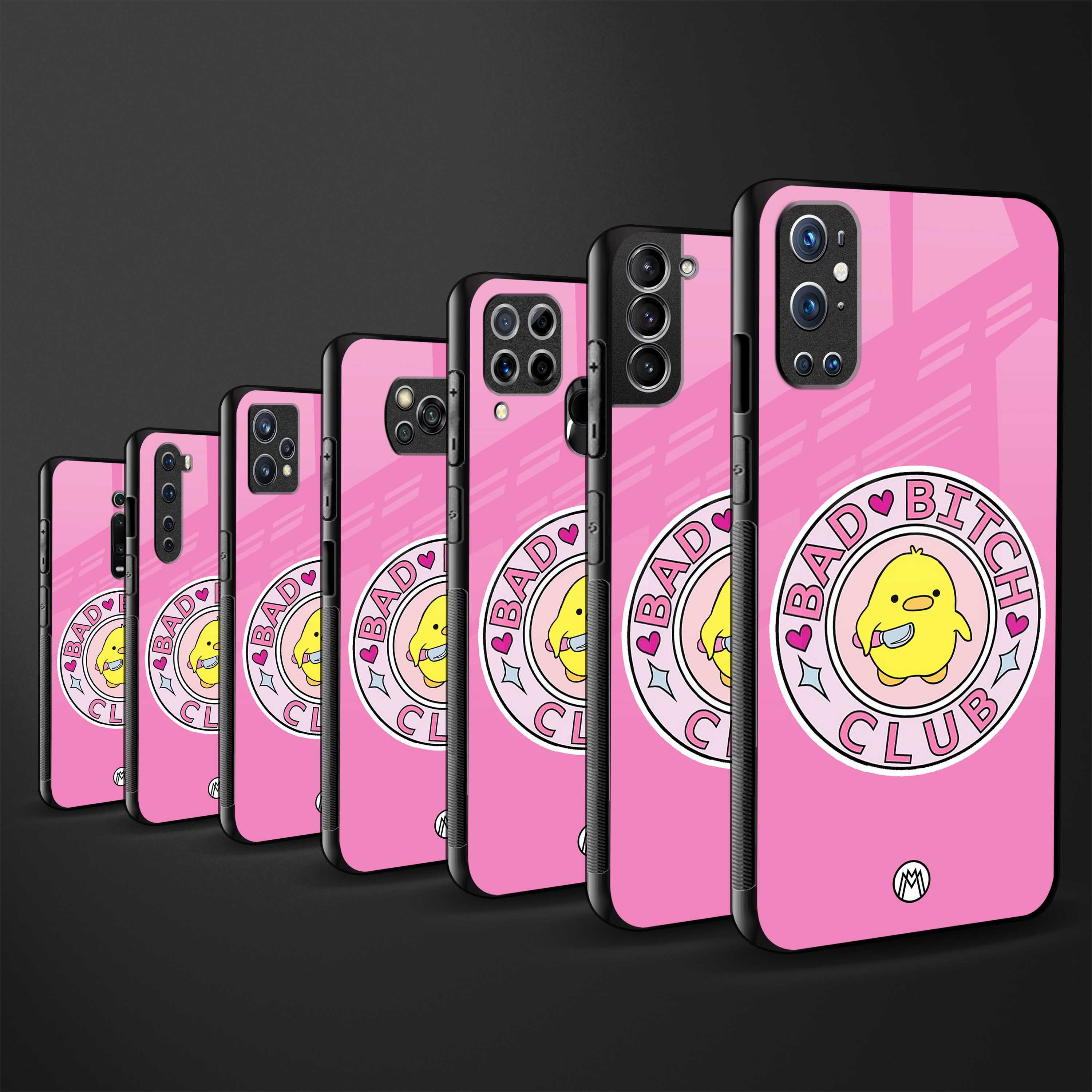 bad bitch club glass case for vivo v17 pro image-3