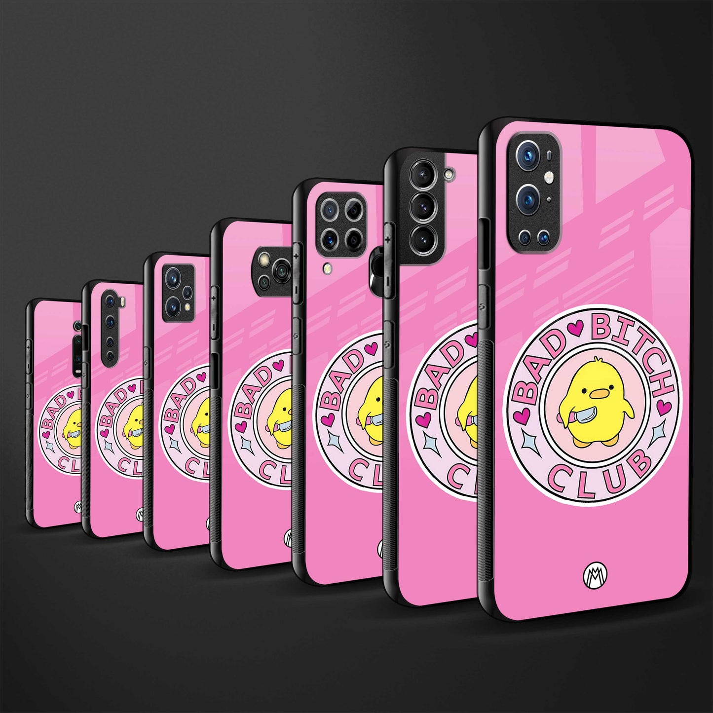 bad bitch club back phone cover | glass case for samsung galaxy m33 5g