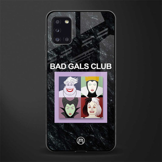 bad gals club glass case for samsung galaxy a31 image