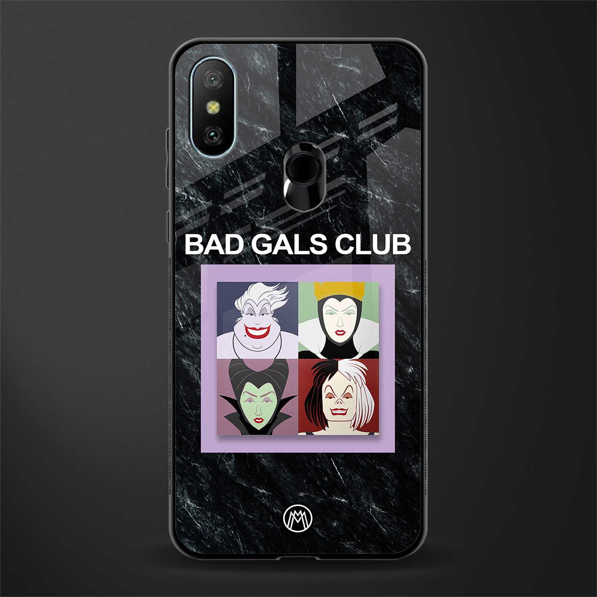 bad gals club glass case for redmi 6 pro image