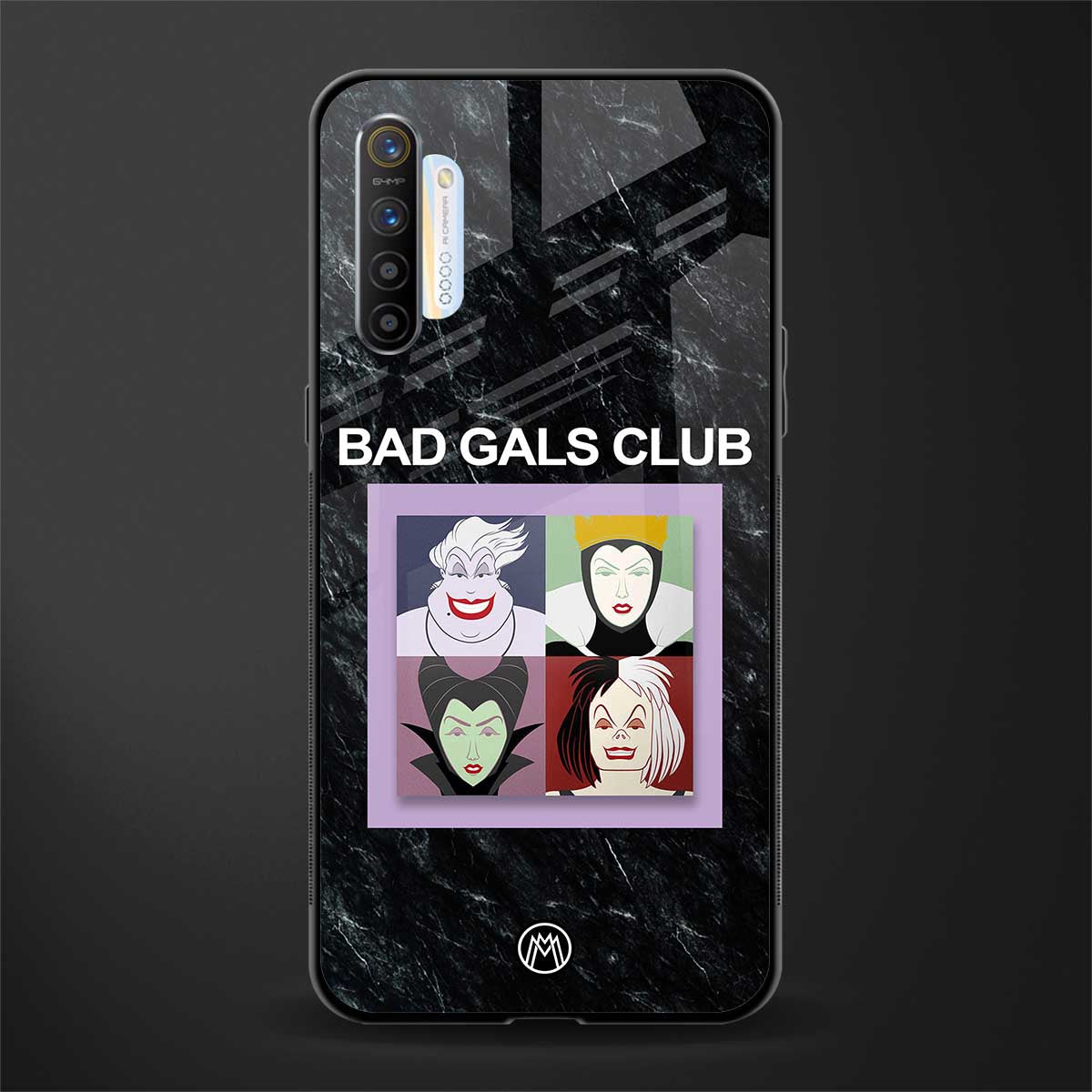 bad gals club glass case for realme x2 image